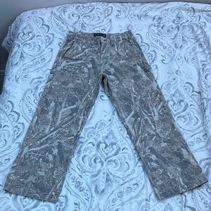 Vintage Abercrombie & Fitch Men's Tan Cargo Pants